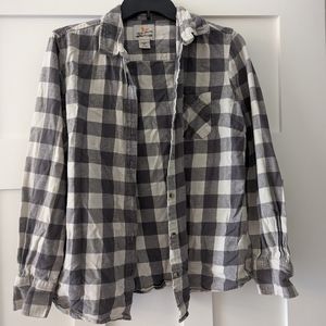 Plaid flannel women's shirt